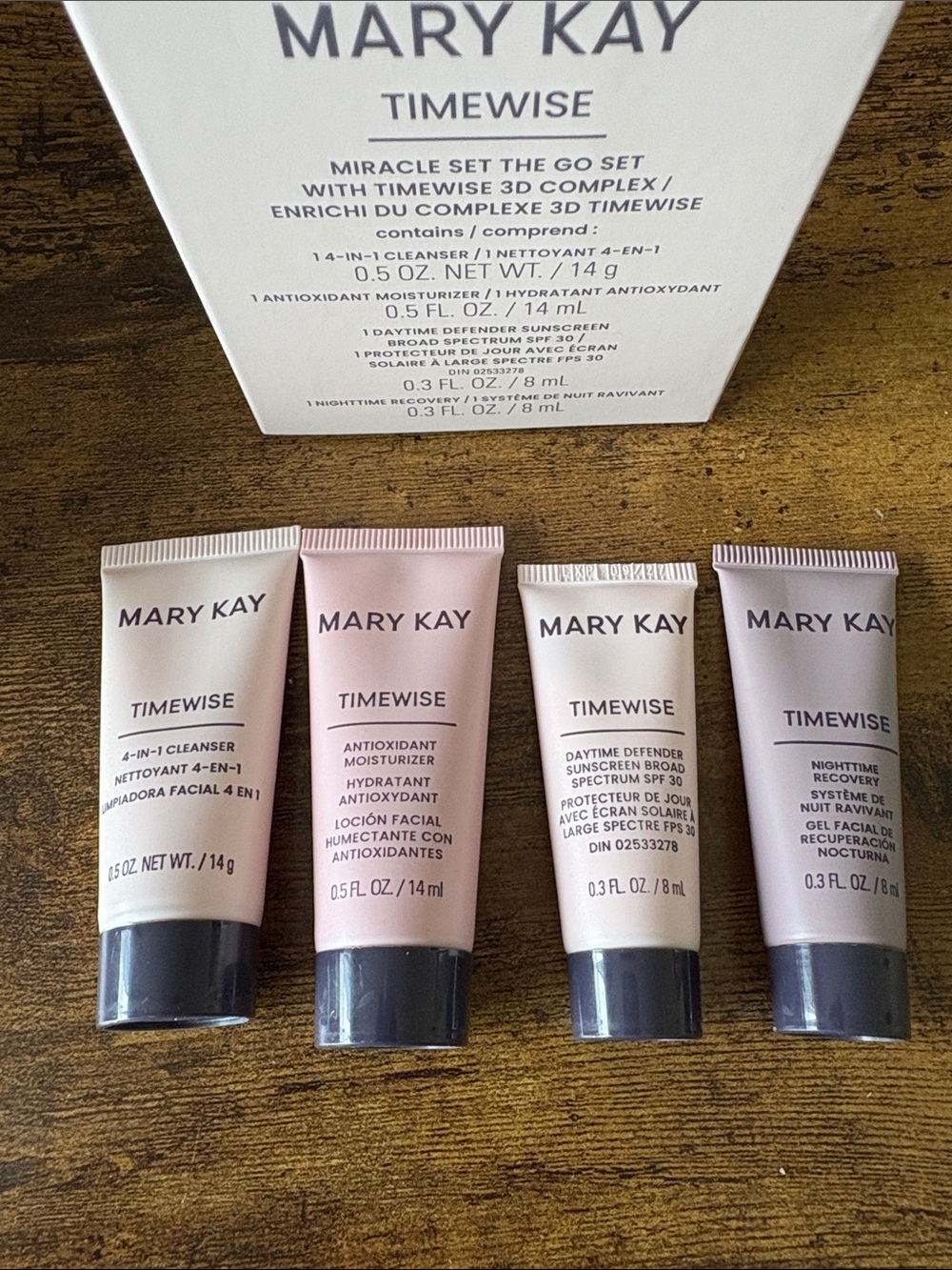 Mary Kay Time Wise Miracle Set Normal to Dry skin TRAVEL SIZE THE GO SET NIB